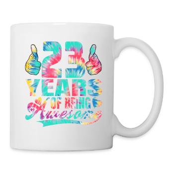 23rd birthday or anniversary 23 years of being - Mug - white - Right