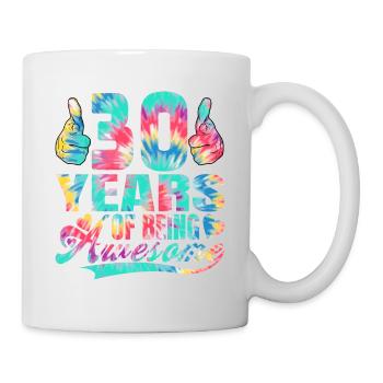 30e anniversaire ou anniversaire 30 ans d’existence - Mug blanc - blanc - Droite