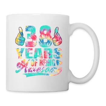 38th birthday or anniversary 38 years of being - Mug - white - Right