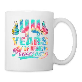 44e anniversaire ou anniversaire 44 ans d’existence - Mug blanc - blanc - Droite