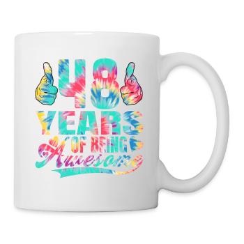 48th birthday or anniversary 48 years of being - Mug - white - Right