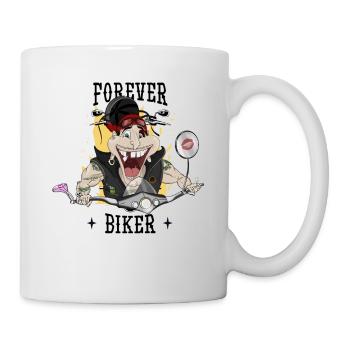 Motard pour toujours - Mug blanc - blanc - Droite