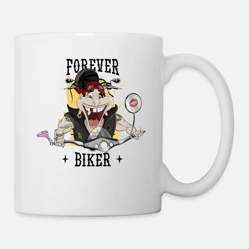 Forever Biker - Tasse - Weiß