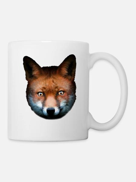 Fuchs Rotfuchs Tierisch Tiermotiv Kinder - Tasse - Weiß