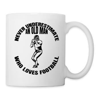 American Football Coach Football Fan - Mug - white - Right