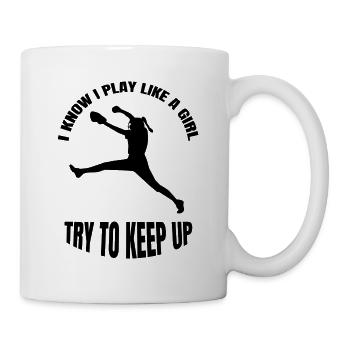Baseball Amateur de baseball Femme Jeu de baseball - Mug blanc - blanc - Droite