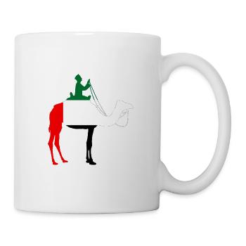 United Arab Emirates Flag Camel Rider - Mug - white - Right