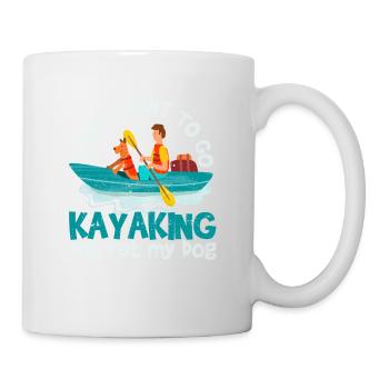 Drôles de chiens de kayak Je veux juste faire du kayak - Mug blanc - blanc - Droite