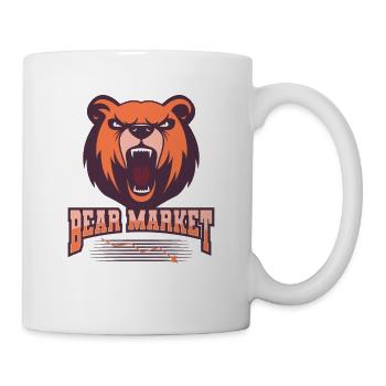 Bear Market Day Trader Investor Bull Bear Stock - Mug - white - Right