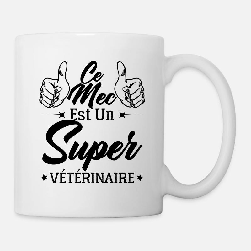 Ce Mec Est Un Super Vétérinaire - Mug blanc - blanc