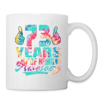73e anniversaire ou anniversaire 73 ans d’existence - Mug blanc - blanc - Droite