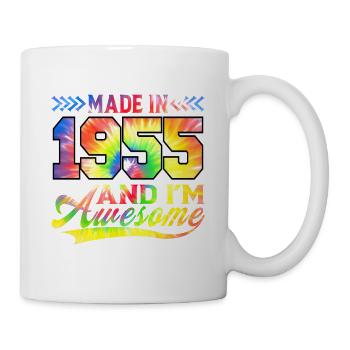 Fabriqué en 1955 et je suis un spectre de couleurs génial - Mug blanc - blanc - Droite