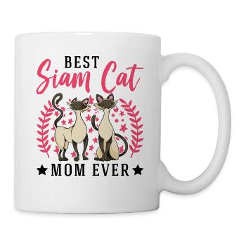 Siamese Cats Mama Siam Cat Mom - Mug - white - Right