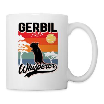 Gerbil Flüsterer Gerbil Whisperer Rennmaus - Tasse - Weiß - Rechts