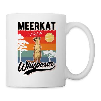Erdmännchen Flüsterer Meerkat Whisperer - Mug blanc - blanc - Droite