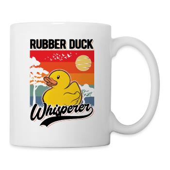 Gummienten Flüsterer Rubber Duck Whisperer - Mug blanc - blanc - Droite