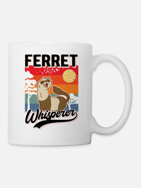 Frettchen Flüsterer Ferret Whisperer - Tasse - Weiß