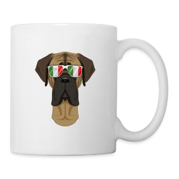 Mastiff Italy Sunglasses I Italian Flag - Tasse - Weiß - Rechts
