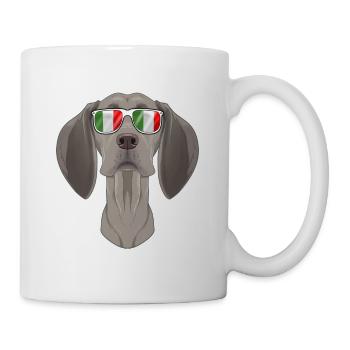 Weimaraner Italy Sunglasses I Italian Flag - Mug - white - Right