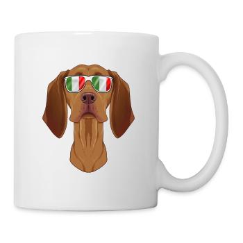 Vizsla Italy Sunglasses I Italian Flag - Tasse - Weiß - Rechts