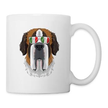 Saint Bernard Italy Sunglasses I Italian Flag - Tasse - Weiß - Rechts