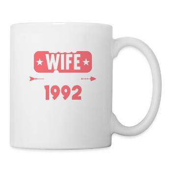 Best Wife Best Husband since 1992 - Mug - white - Right