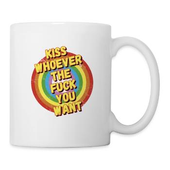 Embrassez qui vous voulez - Mug blanc - blanc - Droite