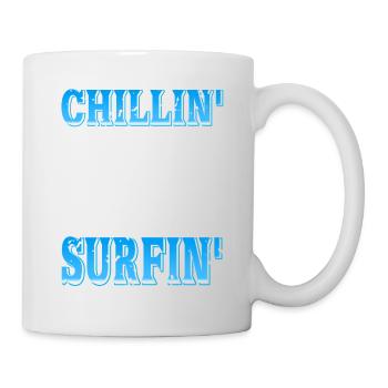 Chillin' While Surfin' Vintage Surf T-Shirt - Mug blanc - blanc - Droite
