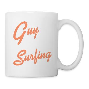 Juste un gars qui aime surfer T-Shirt Cadeau cadeau - Mug blanc - blanc - Droite
