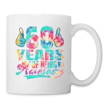 60. Geburtstag Oder Jahrestag 60 Years Of Being - Tasse - Weiß - Rechts
