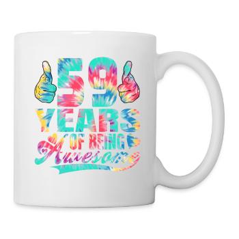 59th birthday or anniversary 59 years of being - Mug - white - Right
