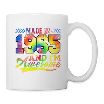 Fabriqué en 1965 et je suis un spectre de couleurs génial - Mug blanc - blanc - Droite
