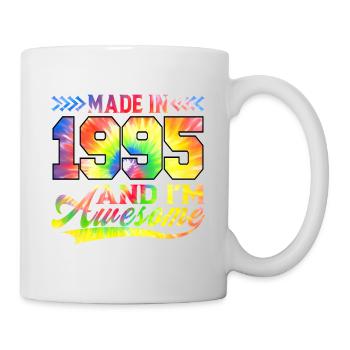 Fabriqué en 1995 et je suis un spectre de couleurs génial - Mug blanc - blanc - Droite