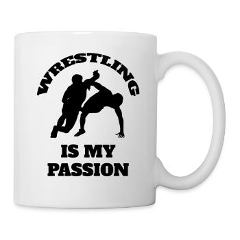 Lutte Drôle Dicton Lutte Cadeau Lutteur - Mug blanc - blanc - Droite