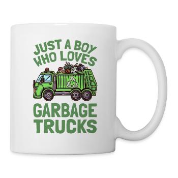 Just A Boy Who Loves Garbage Trucks Garbage Truck - Mug - white - Right