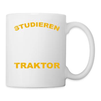 Studieren kann jeder, Traktorfahren nur die Besten - Tasse - Weiß - Rechts