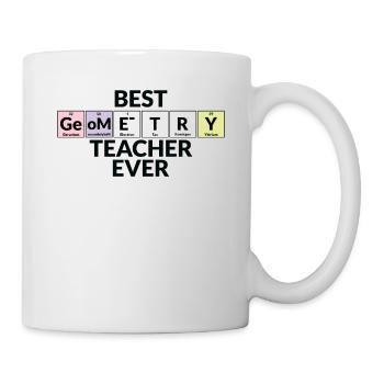 Meilleur professeur de géométrie de tous les temps - Mug blanc - blanc - Droite