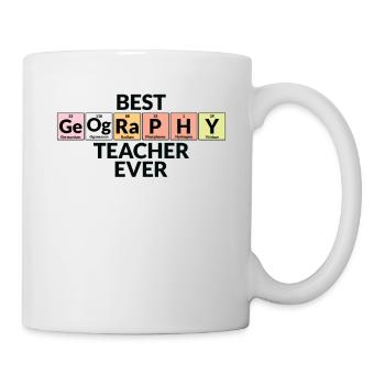 Bester Erdkundelehrer Aller Zeiten - Tasse - Weiß - Rechts