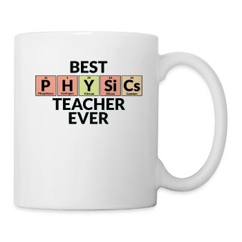 Meilleur professeur de physique de tous les temps - Mug blanc - blanc - Droite