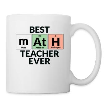 Meilleur professeur de mathématiques de tous les temps - Mug blanc - blanc - Droite