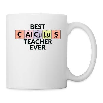 Meilleur professeur de mathématiques de tous les temps - Mug blanc - blanc - Droite