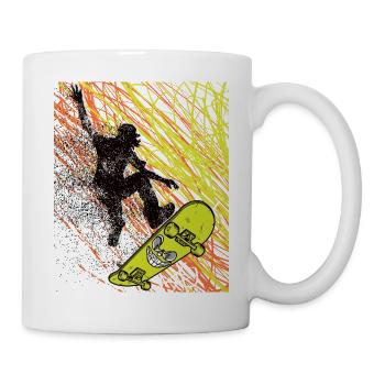 Skateboard - Mug blanc - blanc - Droite