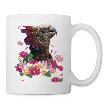 Der Cacique-Papagei - Tasse - Weiß - Rechts
