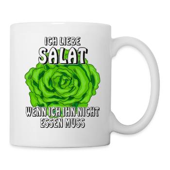 ICH LIEBE SALAT - Tasse - Weiß - Rechts