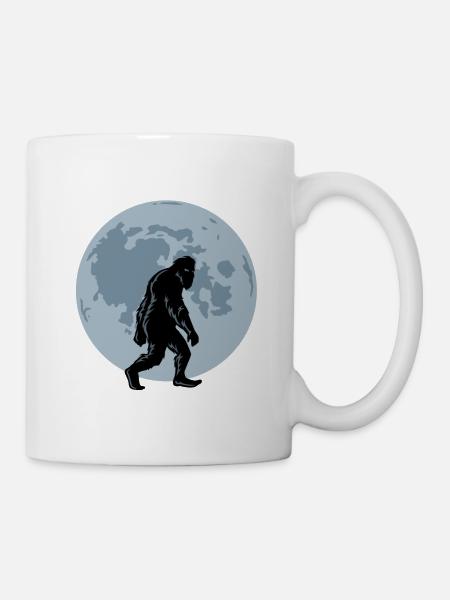 Bigfoot Nachtspaziergang - Tasse - Weiß