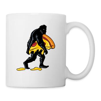 Bigfoot Pizza - Mug blanc - blanc - Droite