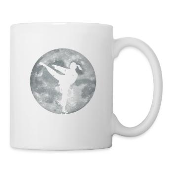 Taekwondo Moon Kick Planet Martial Arts Fan Karate - Mug - white - Right