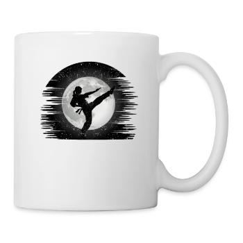 Taekwondo Moon Kick Planet Martial Arts Fan Karate - Tasse - Weiß - Rechts