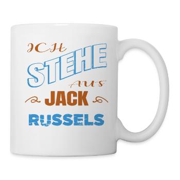 terrier geschenk pfote bullterrier schäferhund - Tasse - Weiß - Rechts
