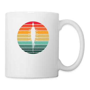 Retro Rudern Crew Boot Vintage Rower Row Team Wortspiel - Tasse - Weiß - Rechts